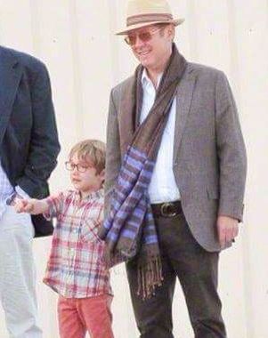 Nathaneal Spader with his father James Spader
